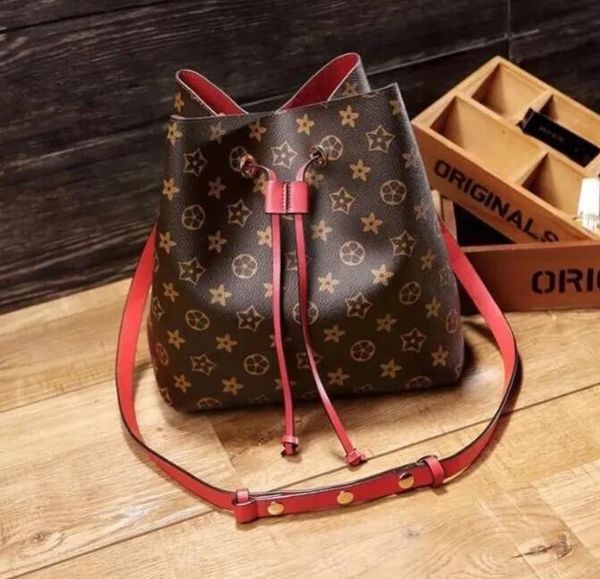 

luxurys designers bags neonoe bucket handbags flower purses women tote brand letter genuine leather shoulder bag