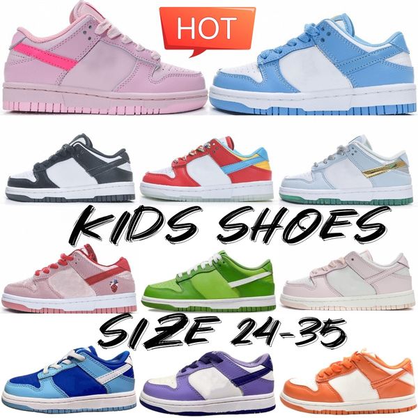

dhgate og 2023 first walkers kids shoes sb low dunks designer sneakers dunke baby shoe retro black panda kid youth trainers toddler infants