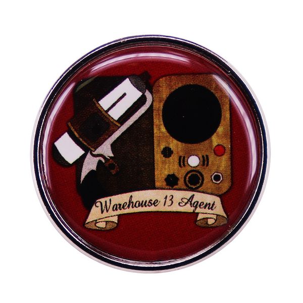 

warehouse agent 13 tv series brooch cute anime movies games hard enamel pins collect metal cartoon brooch backpack hat bag collar lapel badg, Blue
