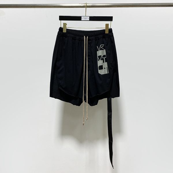 

ro men's shorts printed black casual pants men's streamer decorative women's pants, White;black