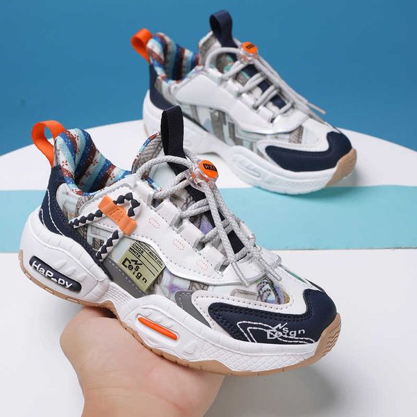 

sneakers dome cameras ldren casual sports shoes pu leaer outdoor casual boys girls shoes fashion sneakers 2022 autumn new mesh shoes kids 27, Black;red
