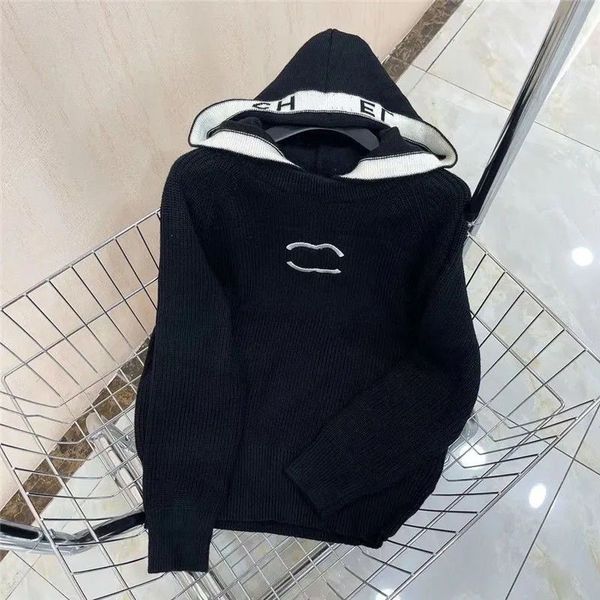 fashion Sweatshirts Luxury designer Sweaters Women cHannel Style Long Sleeve Oversize Knit Pullover Female Tops Casual Loose brand embroidery Women's Sweaters23