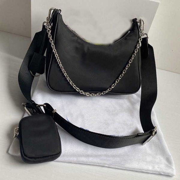 

evening bags handbags women luxury designers nylon bag with letters canvas shoulder handbag lady tote chains handbags messenger bags 3 piece