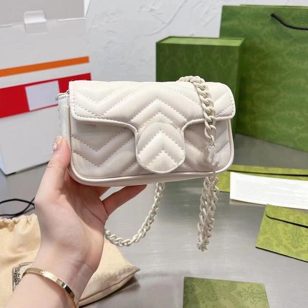 

quality cowhide chain bag women stripes crossbody handbag ladies shoulder messenger bags classic flap card wallet silver hardware