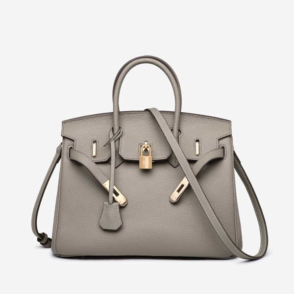 

design bags 25cm bag high layer leather handbag women's trend leather shoulder bag 49%off factory handbag purse for women