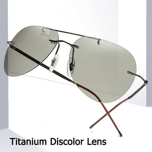 

jackjad ultralight titanium polarized discolor lens sunglasses driving fishing fold hinge brand design sun glasses oculos de sol, White;black