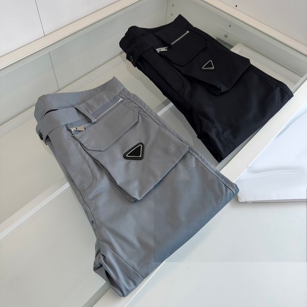 

2023 men's casual pants pocket embellishment~luxury designer pants size 30-38, Black