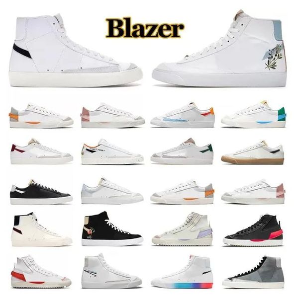 

blazer running shoes mid 77 vintage blazers men women black white multi color white indigo pine green mens trainers designer platform sneake