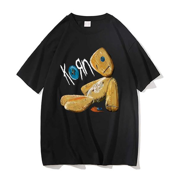 

men's t-shirts korn issues rock band new black tshirt men women vintage harajuku graphic print t shirt cotton mens alternative metals t, White;black
