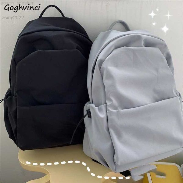 

backpacks women solid 5-colors simple all-match korean style casual travel school large capacity nylon backpack students stylish