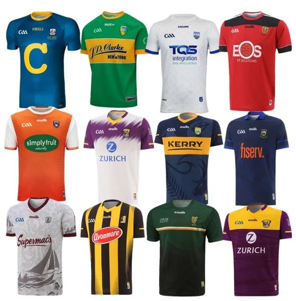 

2022 2023 kilkenny wexford ireland gaa jersey offaly tyrone remastered commemoration football shirt tipperary 22 23 home away size s-5xl, Black;gray