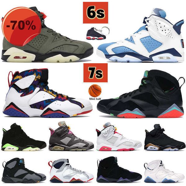 

sandals university 2023 blue 6 6s men basketball shoes 7 7s nothing but net bordeaux unc dmp white barely rose cactus hare electric green me, Black