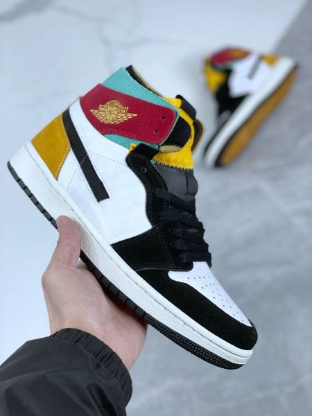 

2023 men women high basketball shoes jumpman 1 zoom cmft multi-color sports sneakers with box