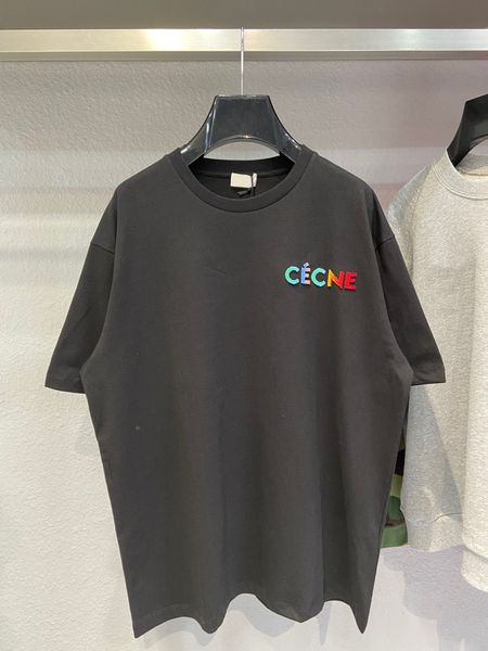 

men's t-shirts round neck embroidered and printed polar style summer wear with street pure cotton tq1, White;black