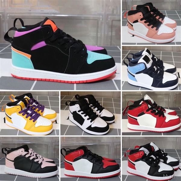 

whole children's shoes 1s store kids basketball shoes s size 26-35 w128, Black