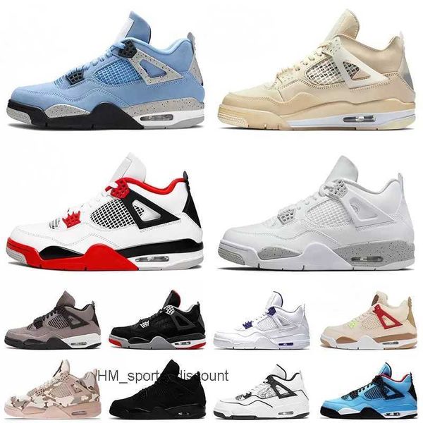 

excellent retro 2022 university blue jumpman 4 4s men basketball shoes white lightning oreo thunder neon metallic purple black cat bred shim