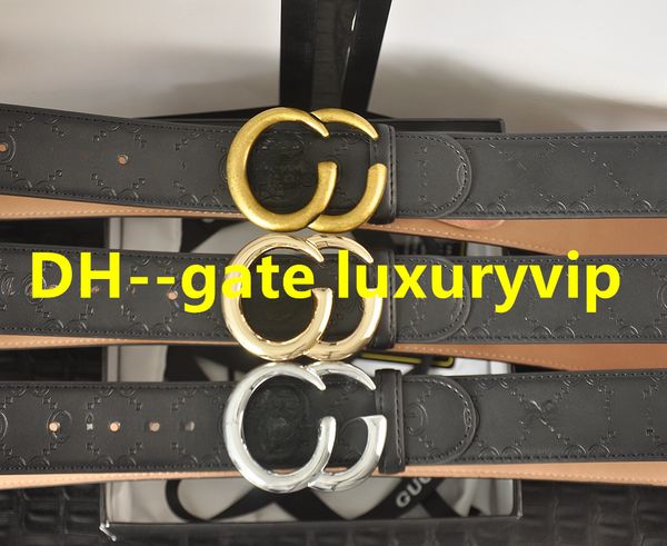

genuine leather belt luxury men's designer classic honeybee gold and silver double button, fashionable women's belt trimming black, Black;brown