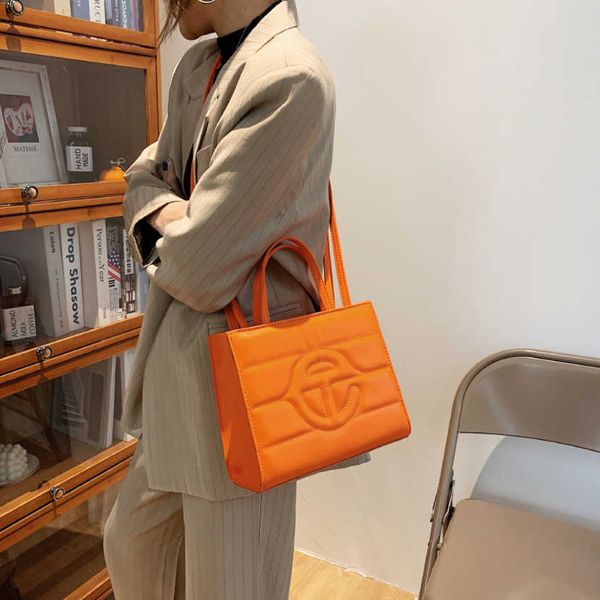 

design bags simple cross-body t-shaped portable texture trend women's shoulder bag 49%off factory handbag purse for women