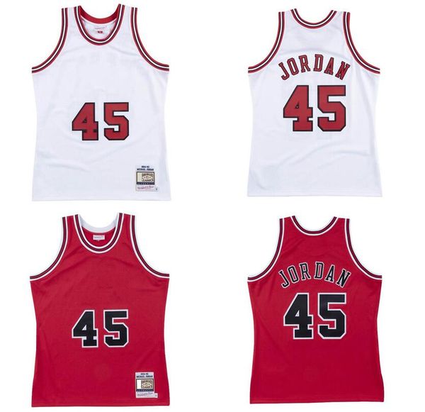 

stitched 45 michael goat basketball jersey s-6xl mitchell ness jersey 1994-95 mesh hardwoods classics retro version men women youth jerseys, Black;red