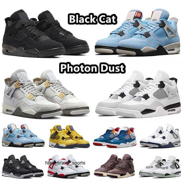 

jumpman 4 black cat basketball shoes pn dust 4s military black canvas violet ore university blue white oreo red cement messy room sports