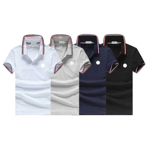 

designer mens basic business polos t shirt fashion france brand men's t-shirts embroidered armbands letter badges polo shirt shortsuqjf, White;black