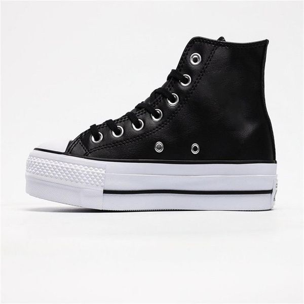 

20s new fashion black hi platform running shoes taylor 1970s canvas men women shoes fashion plimsolls white casual chaussures245d, Black;red