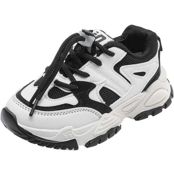 

sneakers comfortable arch support kids shoes boys chunky sneakers black khaki student girls shoes sneakers for children trainers g230217, Black;red