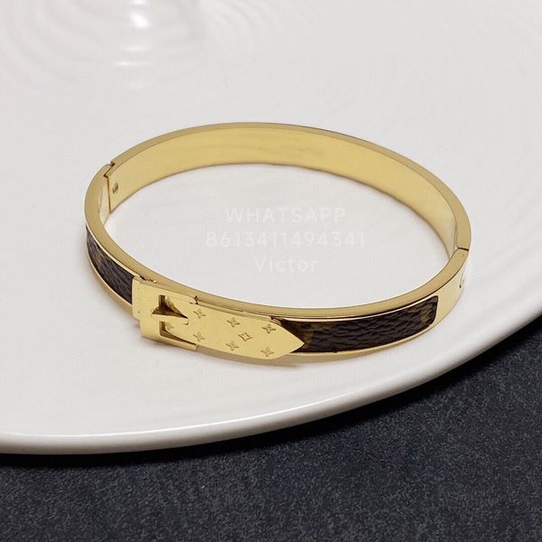 

lw french brand bangle bracelets for women designer t0p quality official reproductions gold plated 18k sheepskin classic style anniversary g, Black