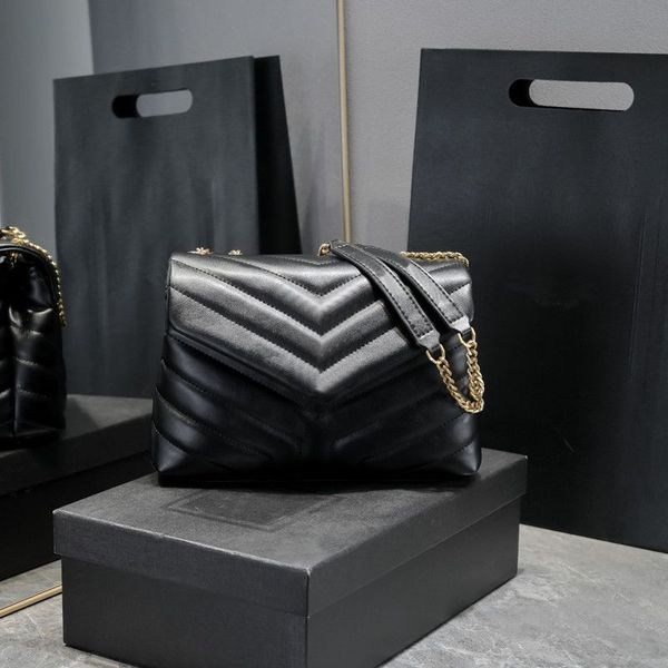

luxury designer handbags quilted flap black brown loulou shoulder bag flap wallet with dust bag