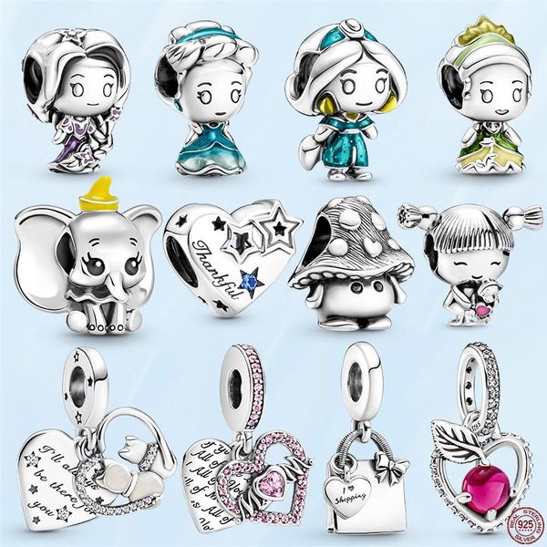 

summer new 925 sterling silver pearl princess collection elephant apple charm fits pandora bracelet jewelry female pandora lady gift with or, Black