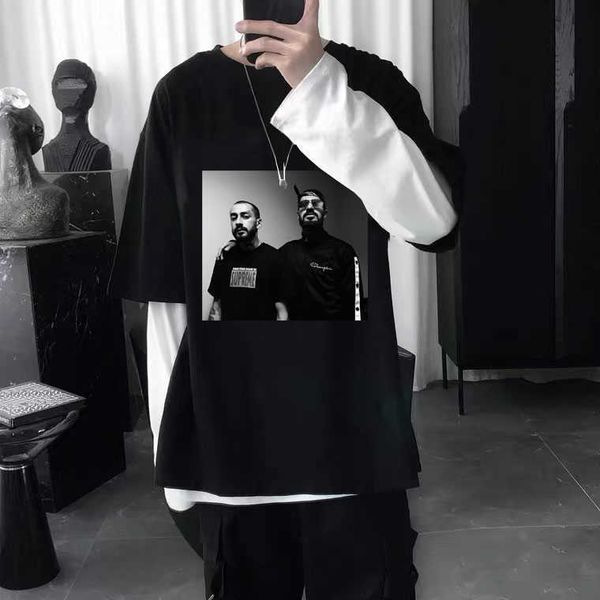 

men's t-shirts new pop hajime miyagi andy panda men women tshirt russian hip hop band tshirt harajuku graphic print t shirts aesthetic, White;black
