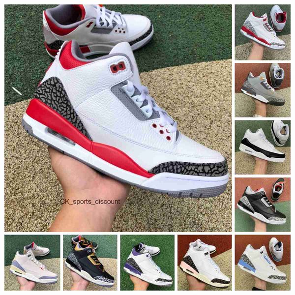 

jumpman 3 3s basketball shoes mens a ma maniere fire red cool grey university racer blue unc fragment court purple black cement pure white
