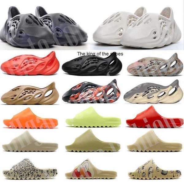 

designer sandals men women sandal triple black white resin pattern slippers foam runner mens womens west slipper slides
