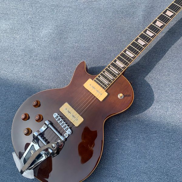 

delivery,electric guitar,maple left hand electric guitar rosewood fingerboard,treble system,tone-pro bridge
