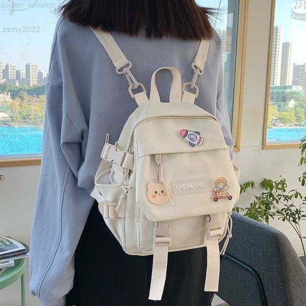 

small women's backpack girls school bag waterproof nylon fashion japanese casual young girl's bag female mini