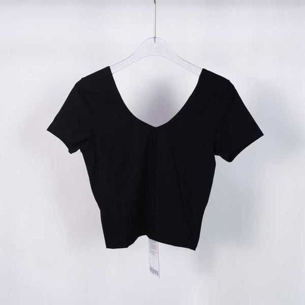 

backless sports women fitness short sleeve gym a relaxed fit sportswear for summer customo7nx, Gray