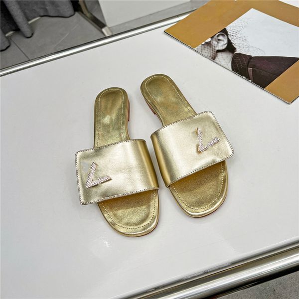 

fashion slippers 2023 louiseity luxury design summer men flat bottom women slope heel letter leather casual sandals viutonity 05-09, Black