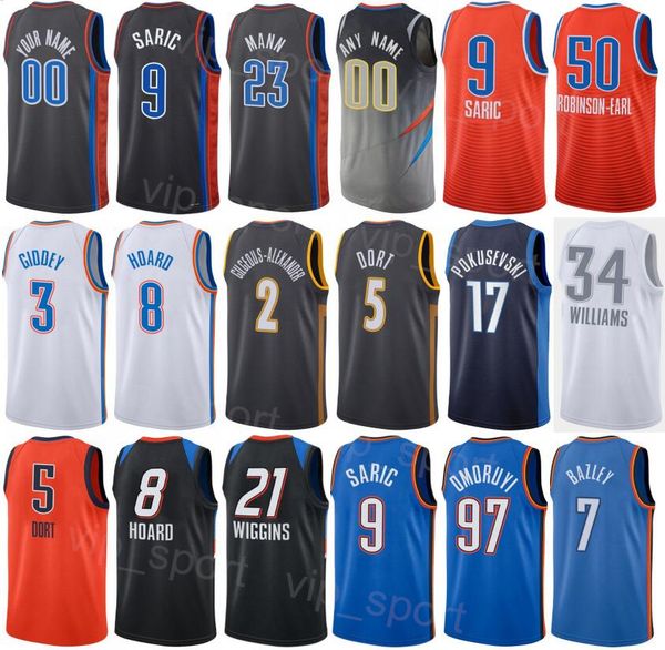 

printed statement basketball lindy waters iii jersey 12 aaron wiggins 21 dario saric 9 chet holmgren 7 tre mann 23 eugene omoruyi 97 aleksej, Black;red