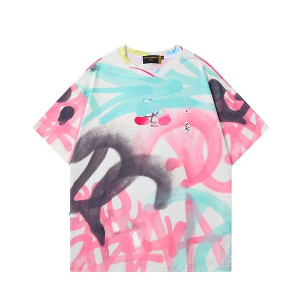 

mens designers t shirt fashion men street graffiti t shirts man clothing street designer shorts sleeve clothes hip hop top, White;black