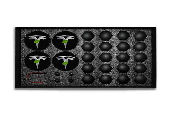 

hub cover for model 3 s x wheel center caps screw cap kit decorative tires car modification accessories emblem badge 20216180971