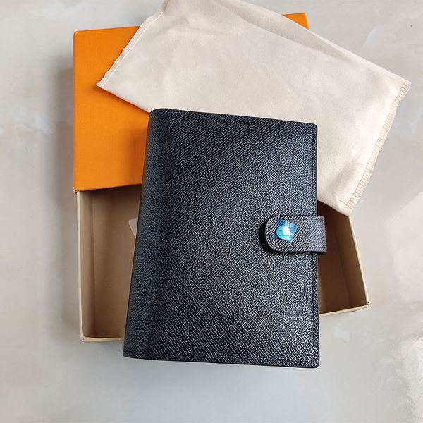 

millionaire m2004 holder agenda note book cover leathers diary leather with dustbag and invoice card notes books fashion style gold ring men, Brown;gray