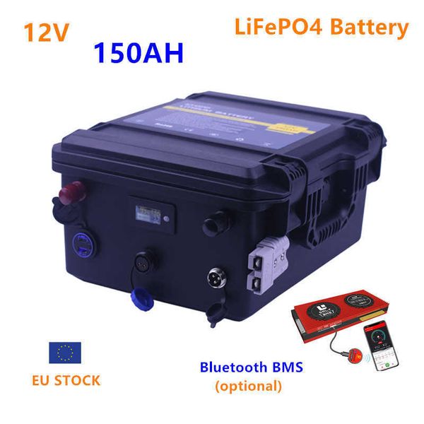 

lifepo4 12v 150ah battery pack 12v lifepo4 150ah waterproof lithium battery pack iron phosphate with 20a charger for boat motor