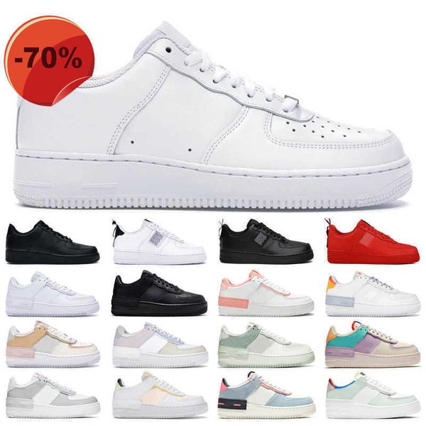 

sandals 1 men women low casual shoes platform sneakers classic triple white black mens trainers sport shoe size 36-45