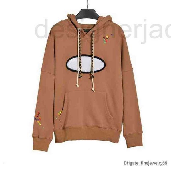 

men's hoodies & sweatshirts designer mens women hoodie palmses broken tail shark embroidery men high loose casual versatile tukt, Black