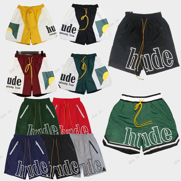 

Mens Fashion Shorts Casual Loose Short Womens Sport Street Style Sweatpants Stylish 3M Reflective Pants Designer Men Sunset Print Short 23ss, Black