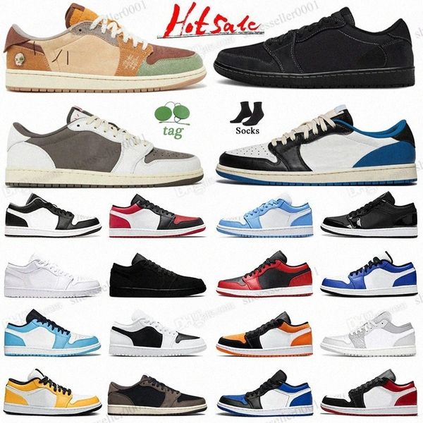 

og jumpman 1s men women basketball shoes 1 low unc cactus jack black phantom zion williamson voodoo black bred toe light