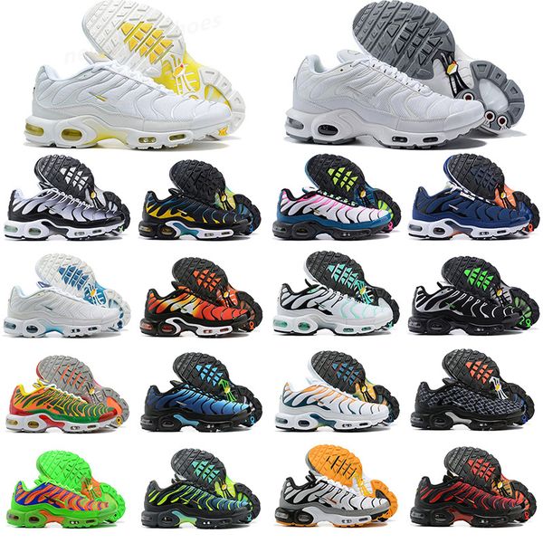 

2023 new running shoes sneakers sneaker trainer laser blue triple black white volt glow outdoor sports tn plus for men women mens oreo women