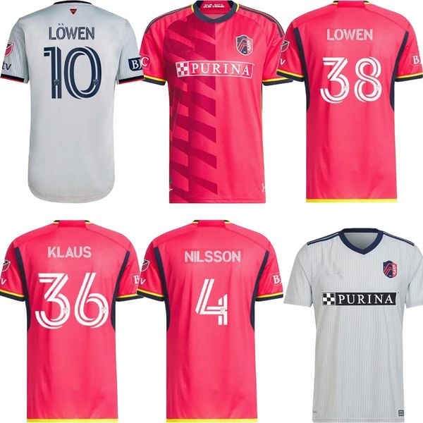

2023 st.  ouis city soccer jerseys away new 2022 st louis''red' sc nilsson 4 klauss 36 nelson gioacchini vassilev bell pidro, Black;yellow