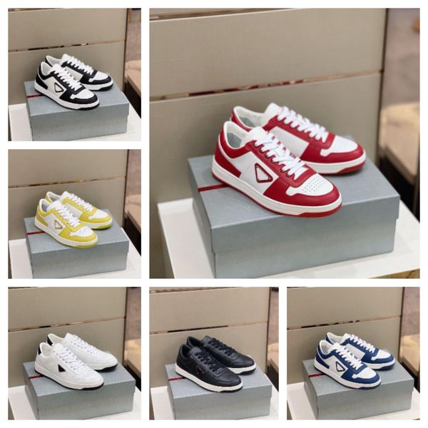 

whoelsale nylon leather technical sneaker shoes fabric re-nylon chunky rubber casual walking discount trainer with box.eu38-46, Black