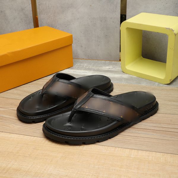 

casual men designer slippers letter printed fashion luxury designers mens slides flip flops, Black